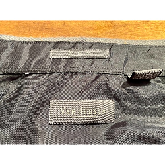 Van Heusen Long Sleeve Shirt Plaid Gray Mens Large Flannel New w Tags 572 S1275 - Picture 5 of 7